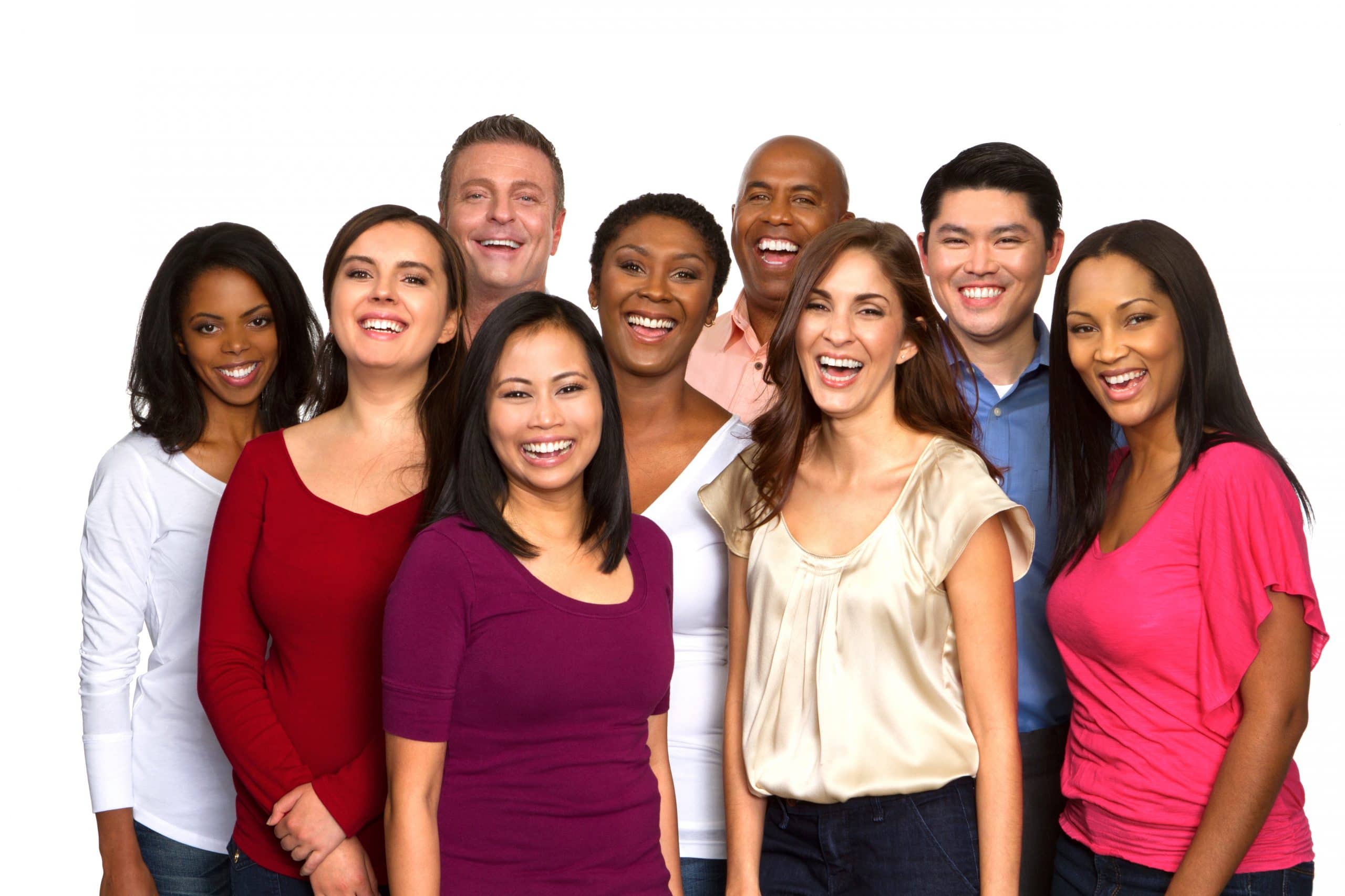 Multiethnic group of people